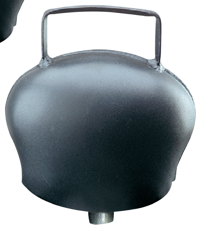 Cloche en acier bombe noir 180x144mm