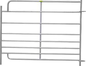 Photo de Claie Steckfix XL avec porte, 1,83 m 8 tubes, hauteur 1,10 m