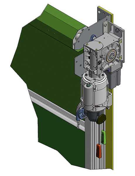 Moteur 230 V pour Agriporte PLUS, avec commande électrique et 2 interrupteurs