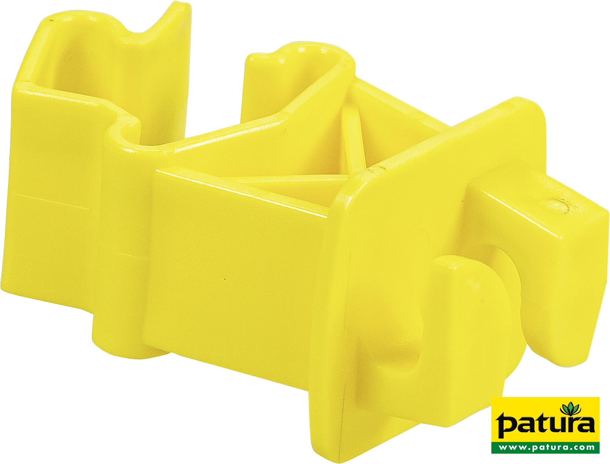 Photo de Isolateur standard jaune pour piquet T (les 500)