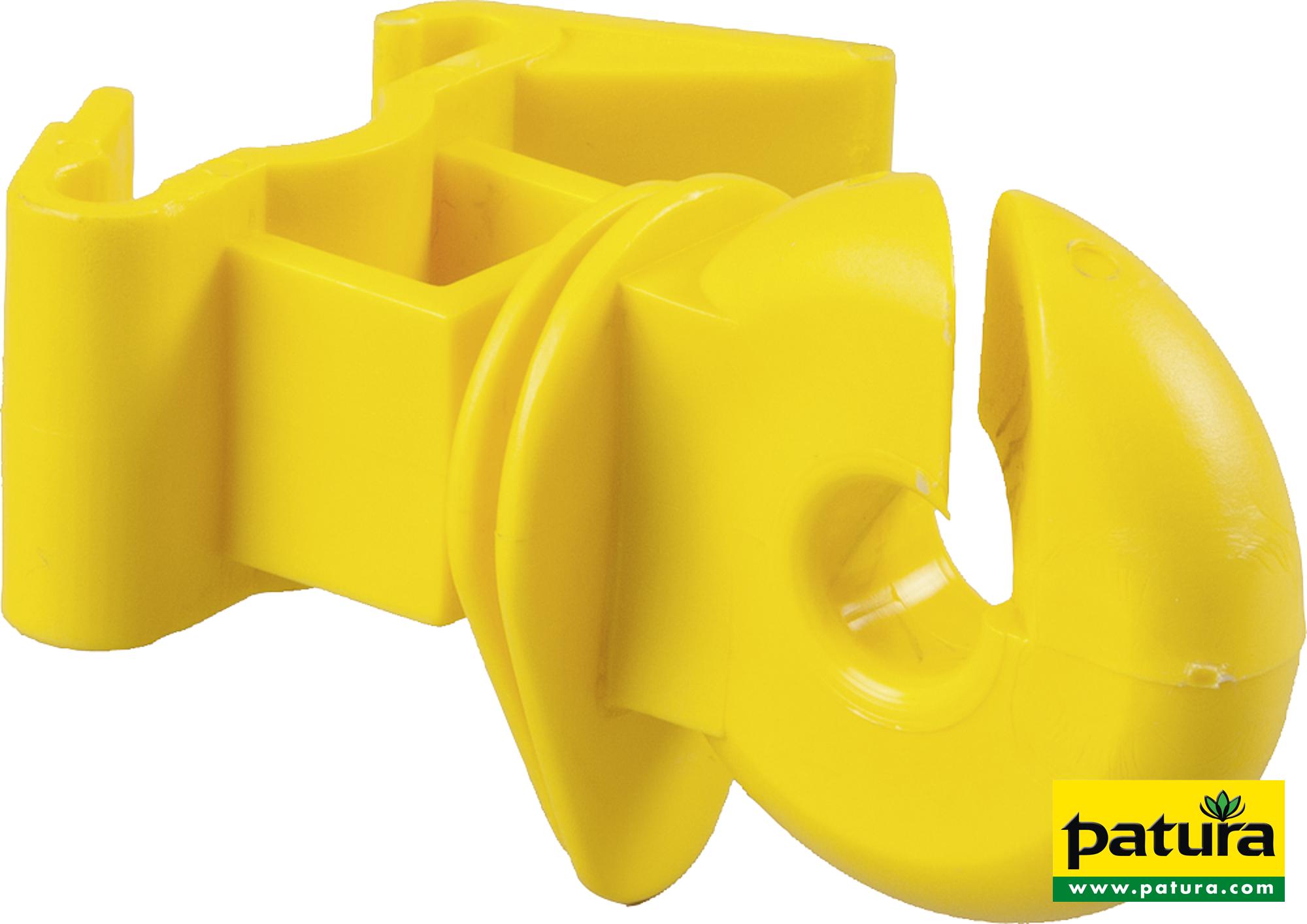 Photo de Isolateur annulaire jaune pour piquet T (les 25)