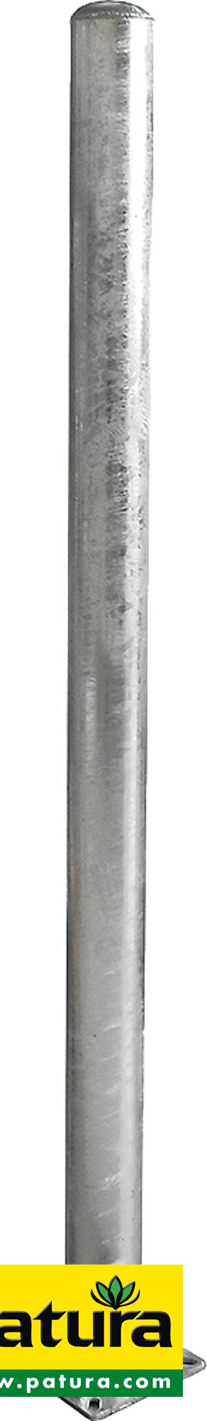 Photo de Poteau 102 inox, L=1,65 m avec platine 200 x 200 x 8 mm