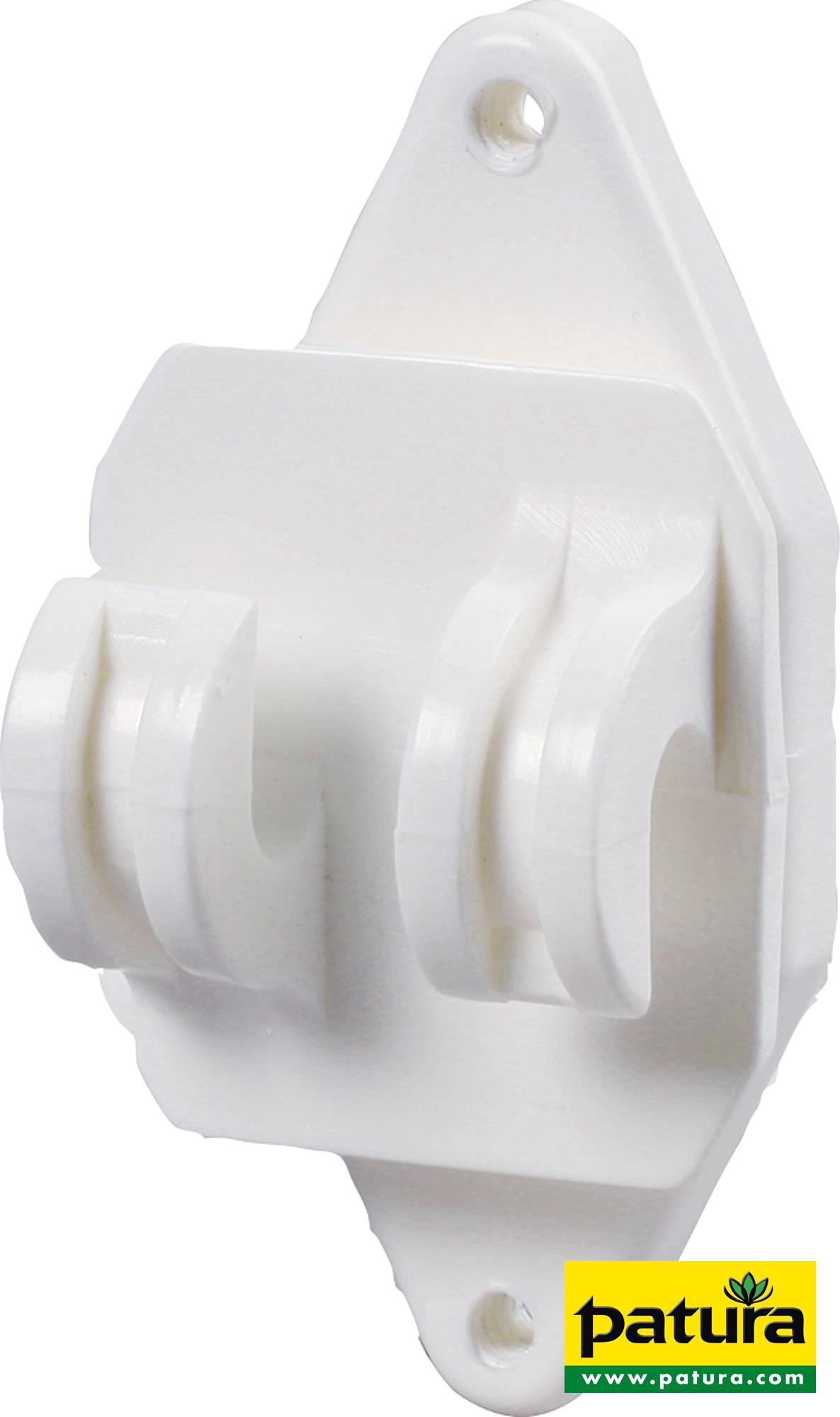 Photo de Isolateur cloture permanente pour cordes et fils HippoWire, blanc, les 25