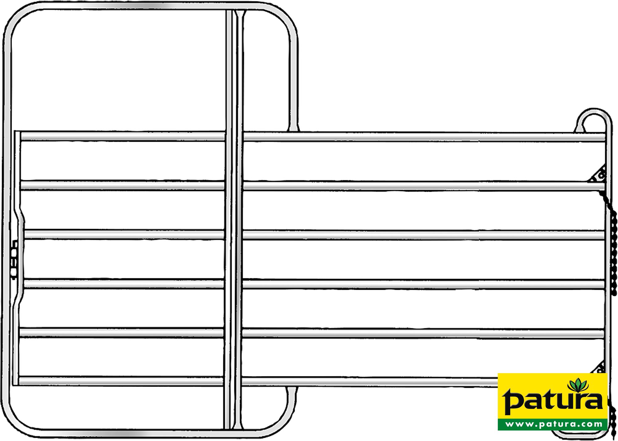 Photo de Panel Compact avec porte 3,00 m, h= 2,20 m, galv.