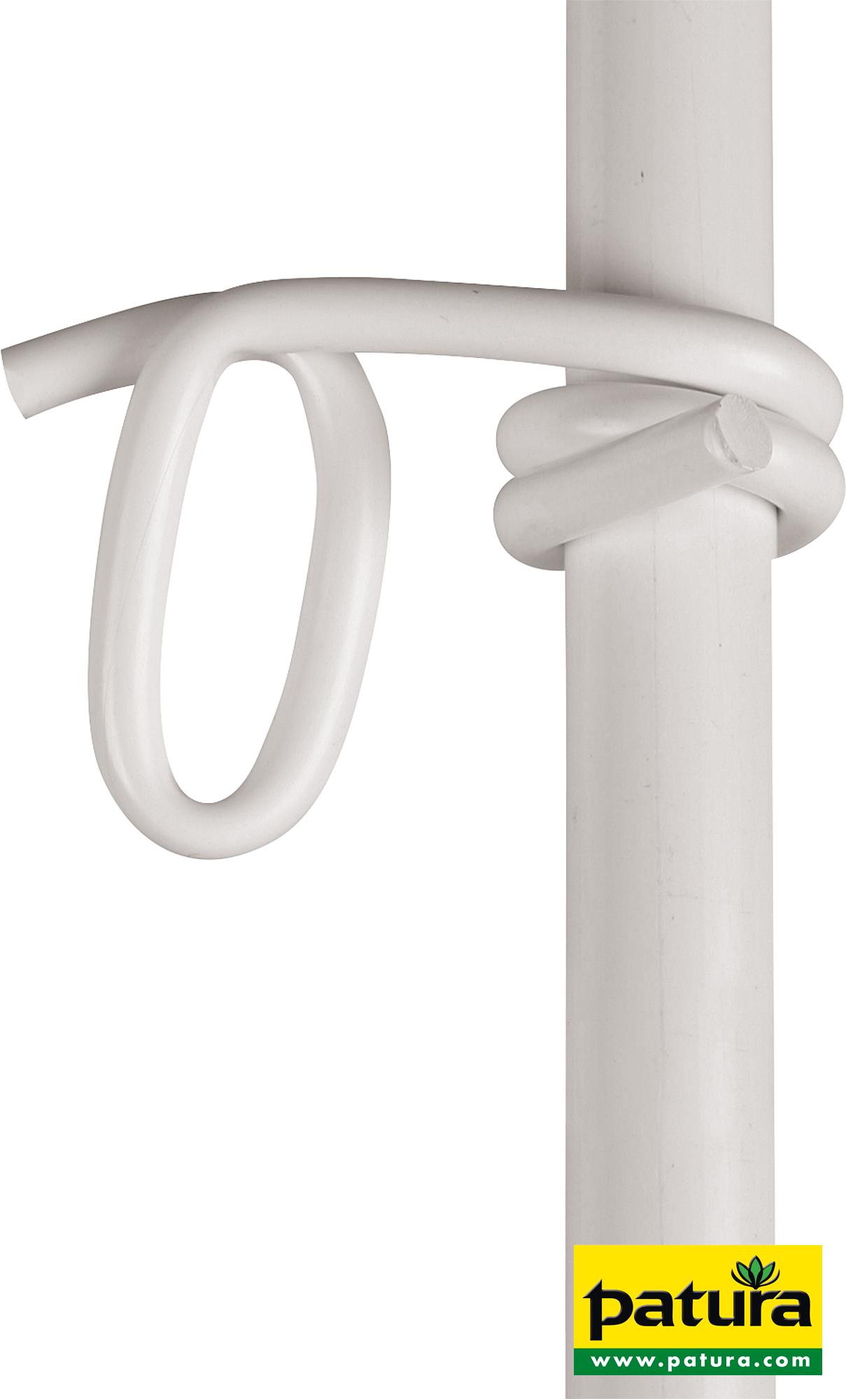 Photo de Isolateur queue de cochon en plastique blanc pour piquet d= 19 mm et rubans, 25